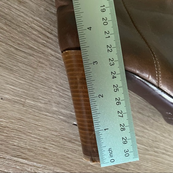 Vince Suede Pull On Heeled Boots - Picture 11 of 13